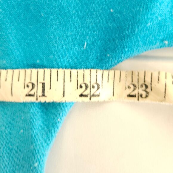 Talbots Womens Medium Blue Gradient SIlk Blend Pullover Short Sleeve Sweater - Picture 5 of 7